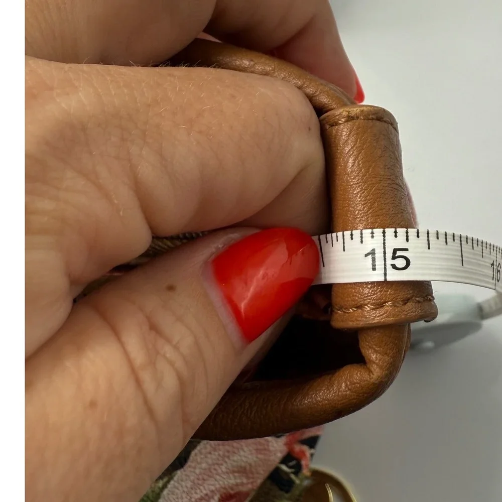 Bueno Floral Tote Handbag Purse pink green Pockets Zipper‎ Lined Shoulder Bag - Picture 8 of 8